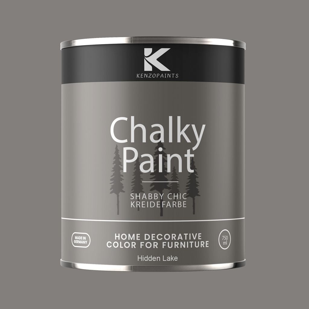 Kenzopaints Chalky Paint Kreidefarbe Möbelfarbe Möbellack 750ml - Hidden Lake