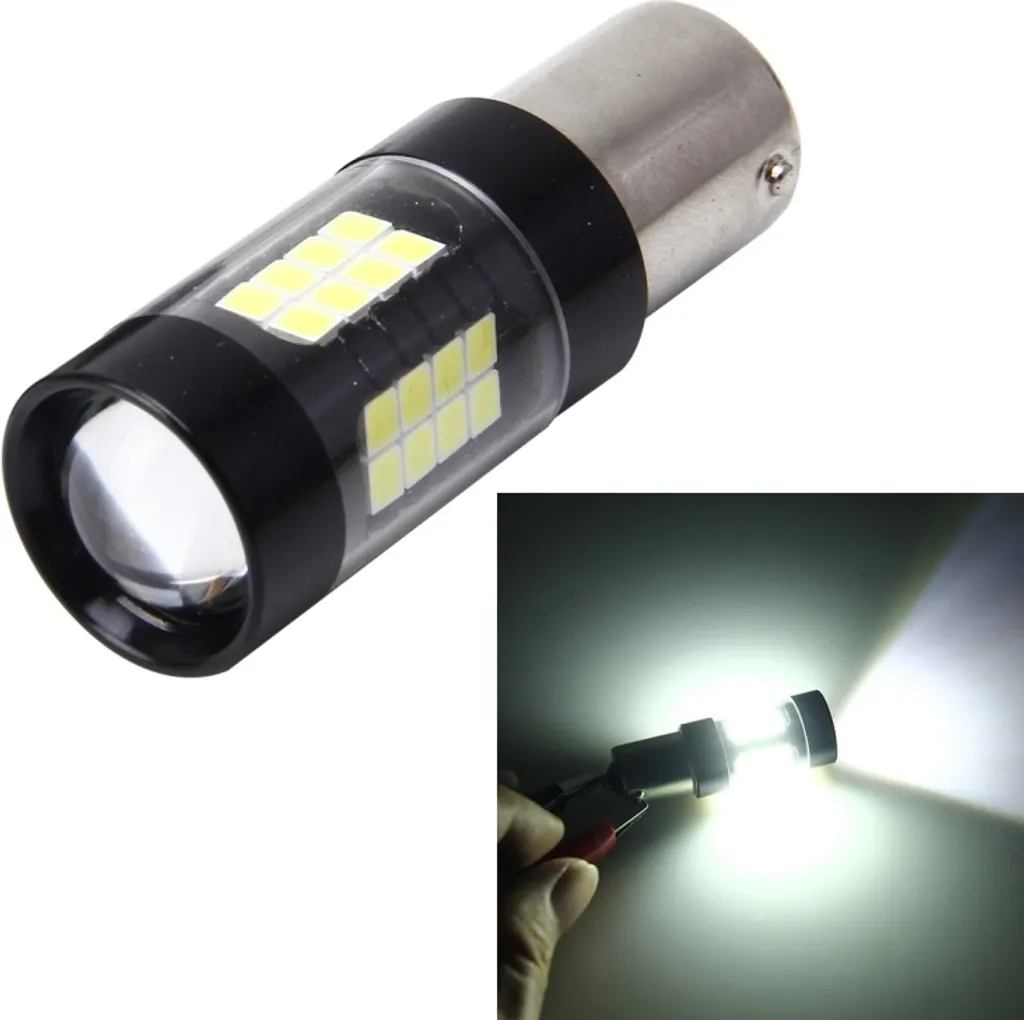 Lampadina LED 1156 BA15S 12V 42 LED Bianco Freddo Auto Retromarcia