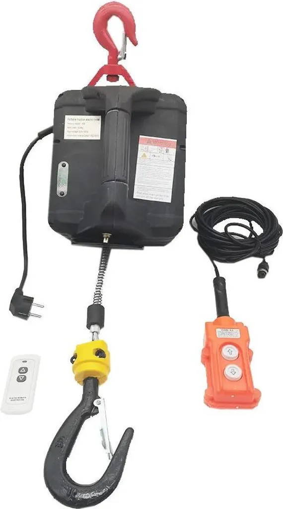 Treuil 500 kg avec télécommande sans fil - Système de levage deux en un