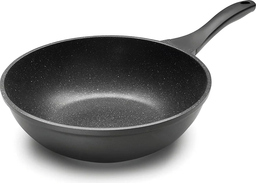 Wok 28cm Lacor 24138 Eco-Piedra: Cucina Sana Senza Olio e Grassi