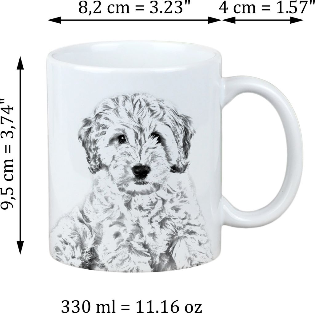 Cockapoo - Tasse mit Hund, Tasse mit Bild, personalisiertes Geschenk der Marke Art-Dog