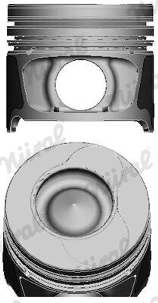 NÜRAL 87-123407-20 Kolben für RENAULT Clio III Schrägheck Produktbild 