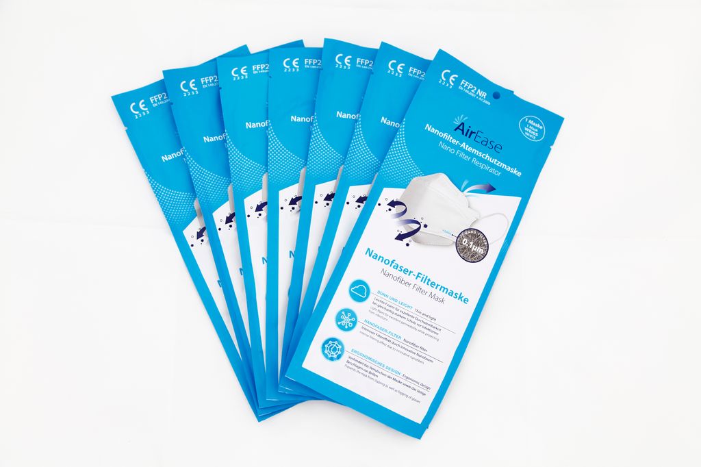 10x Original Air Ease FFP2 Schutzmasken Maske NR EN149:2001 Produktbild 