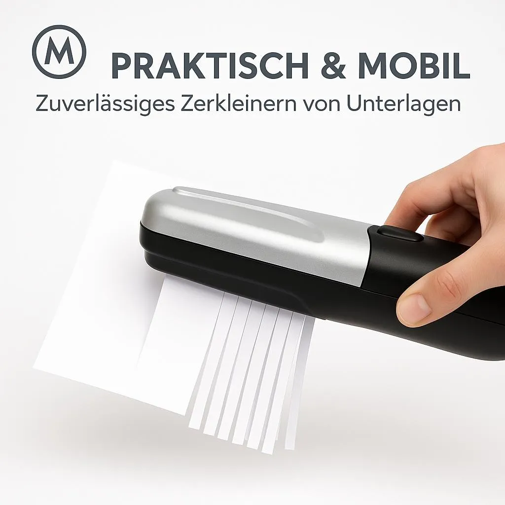 Destructeur de documents mini pour protéger votre identité au bureau 2L - 2