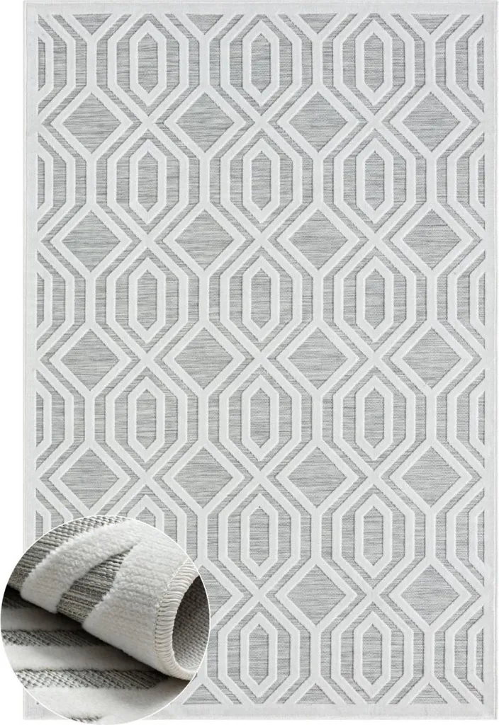 Tapis Eden gris 80x150 cm lavable - La solution pour sols de passage