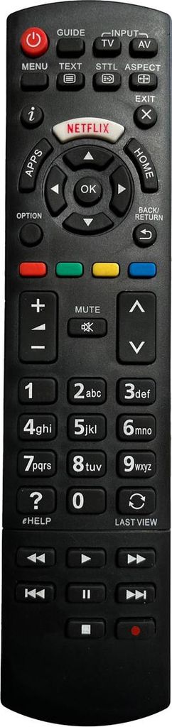 Ersatz TV Fernbedienung für Panasonic TX-40FXX689 Fernseher