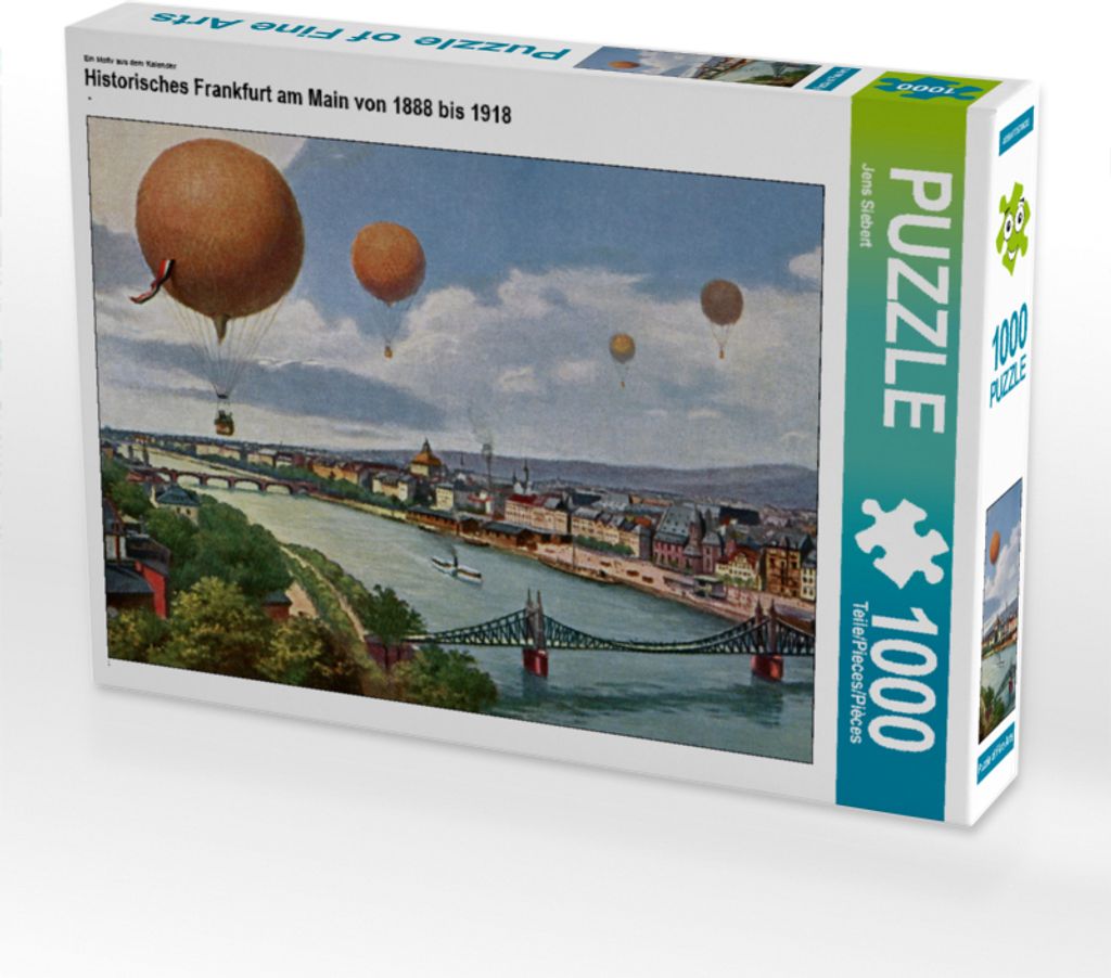 CALVENDO Puzzle Ein Motiv aus dem Kalender Historisches Frankfurt am Main von 1888 bis 1918 | 1000 Teile Lege-Größe 64x48cm Foto-Puzzle für glü...