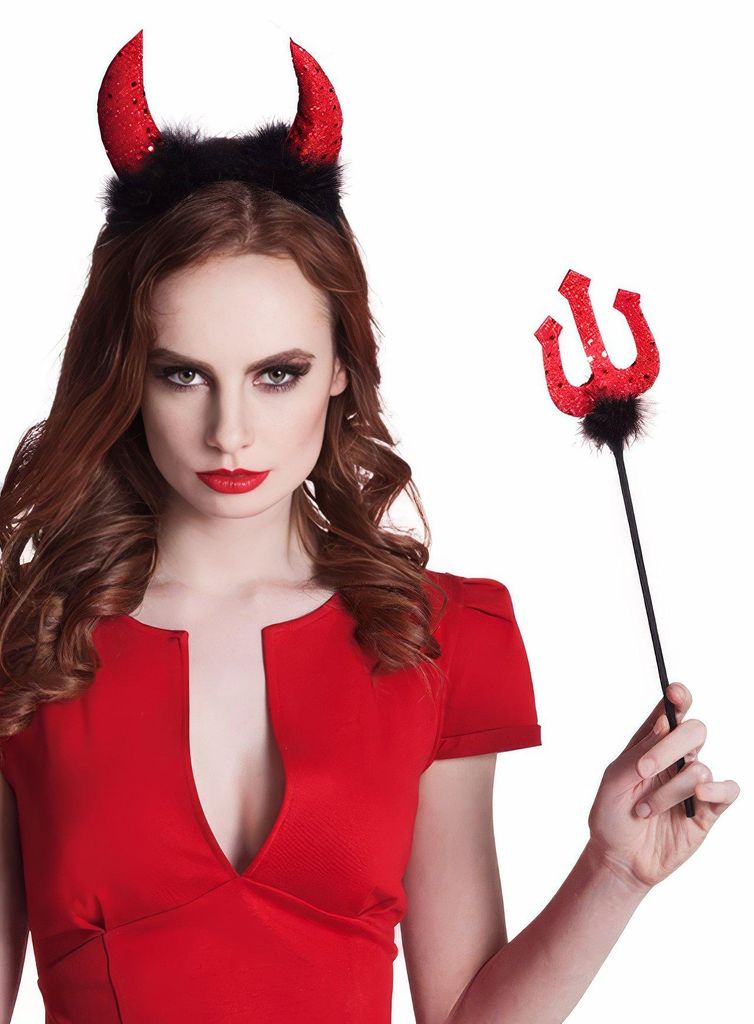 Halloween Teufel Accessoire-Set Produktbild 