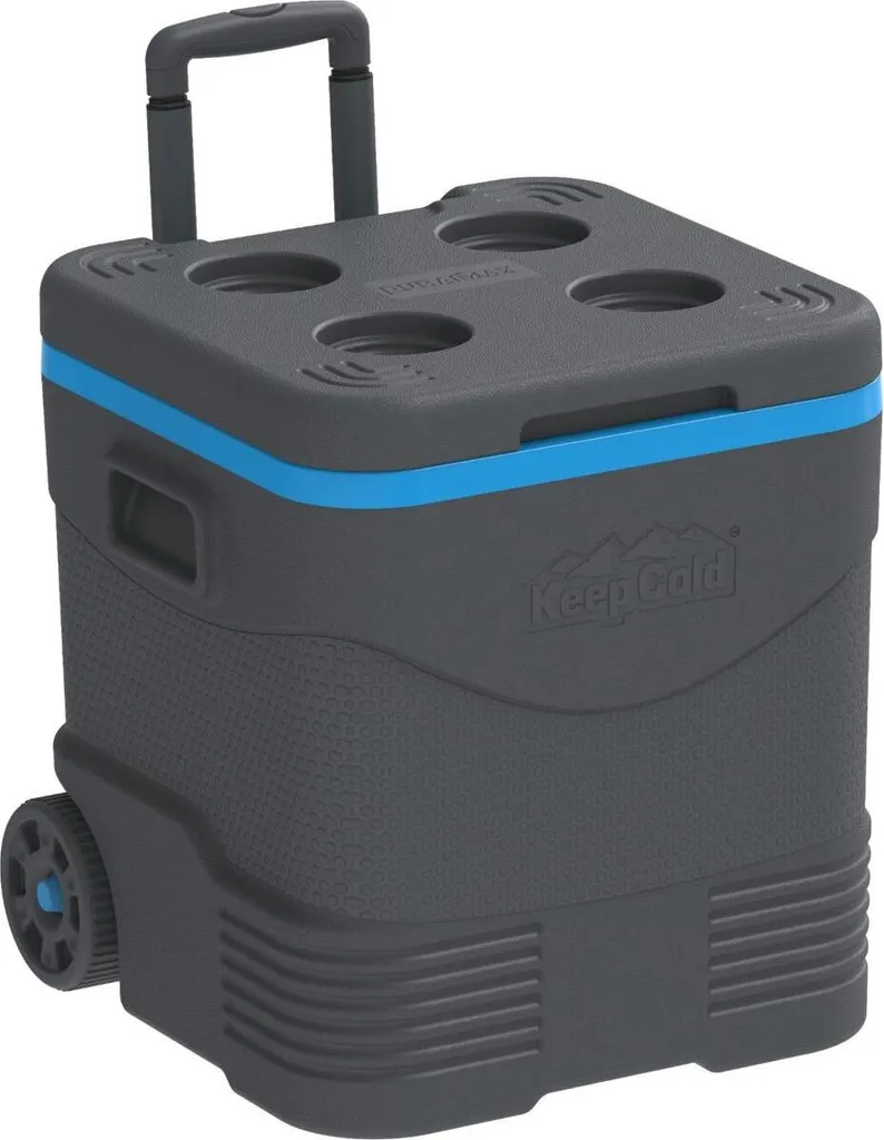 DURAMAX Keep Cold Box 45L con Ruote - Ghiacciaia Trolley Professionale