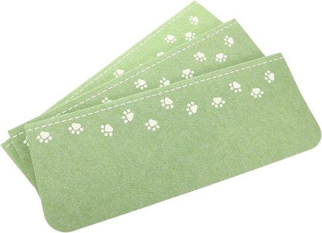 Antislip-Treppenmatten 3er-Pack - sicherheitsmatten, weiches Material, attraktives Design, grün, 22*55 cm