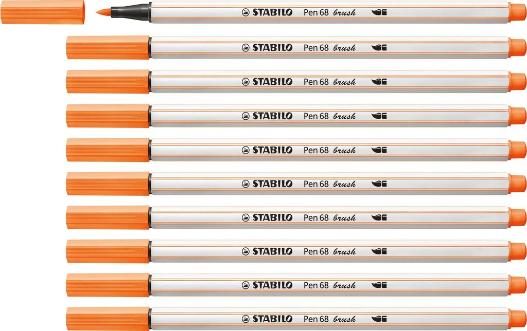 Stabilo Pinselmaler Pen 68 brush neonorange