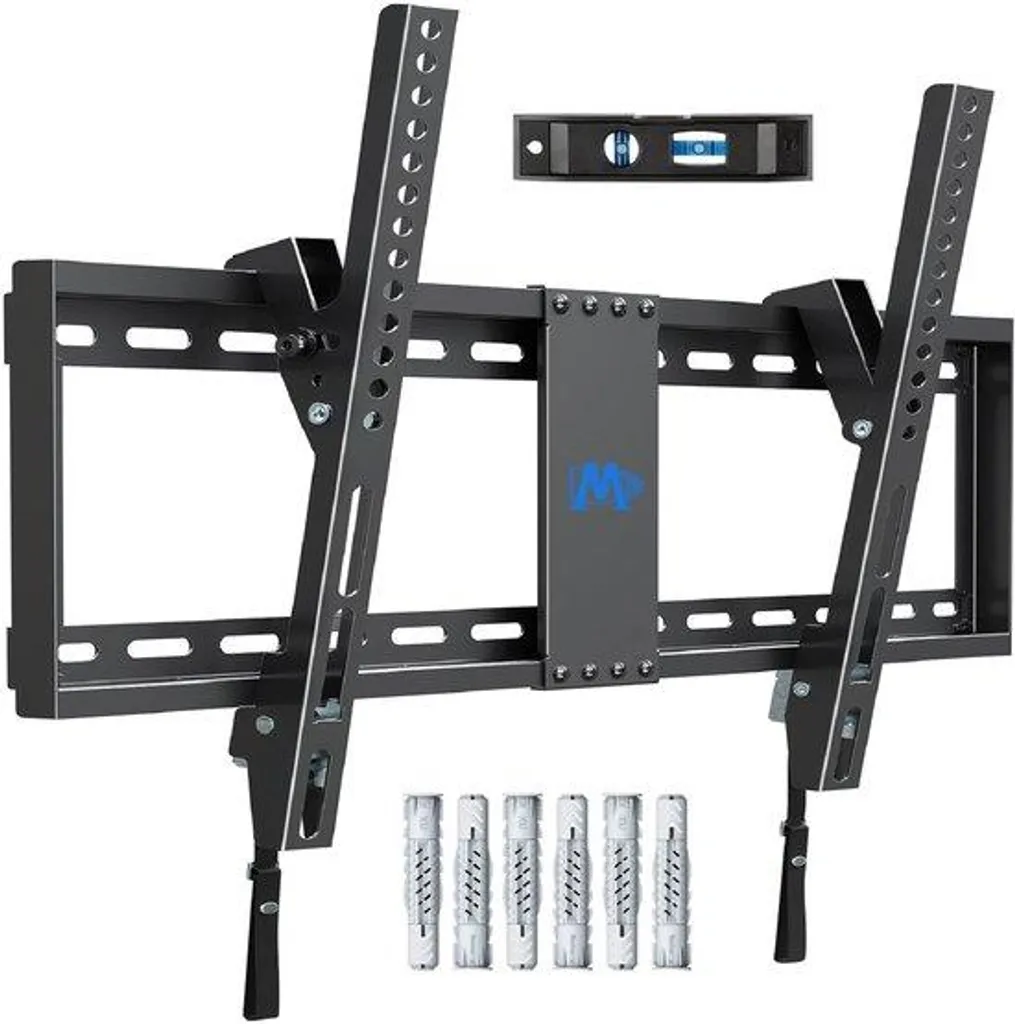 Support TV mural inclinable universel noir pour grand écran 37 à 70''