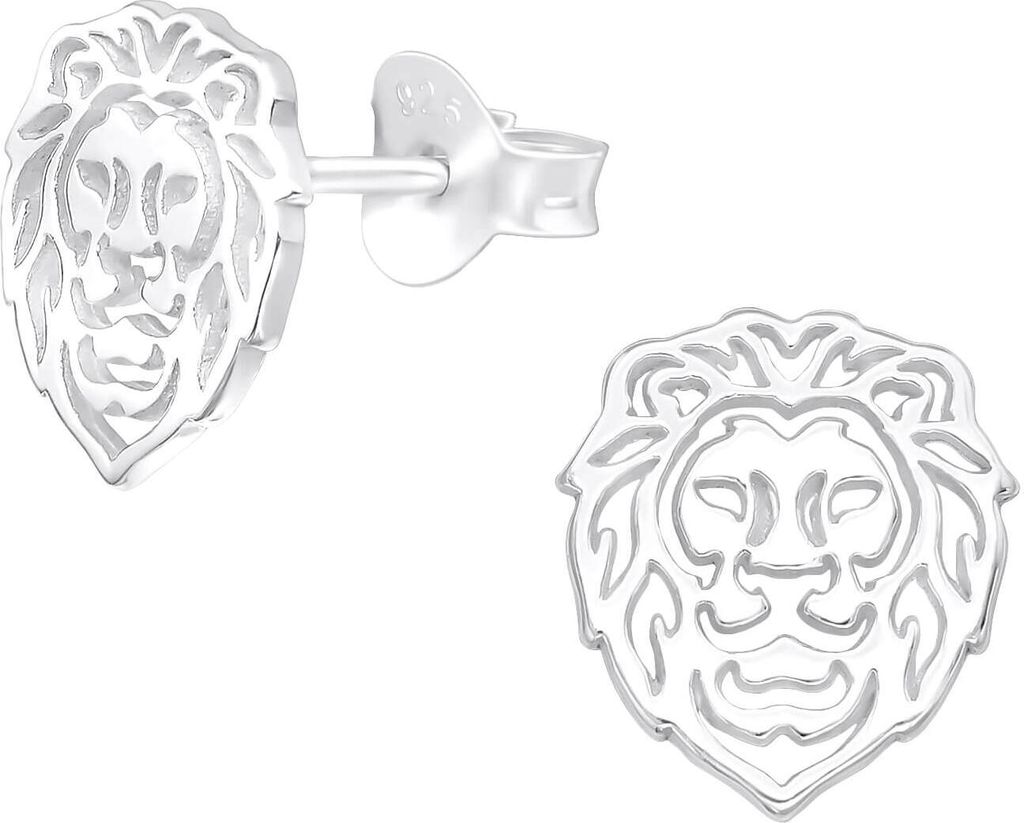 Ohrstecker 925 Sterling Silber mit Löwe