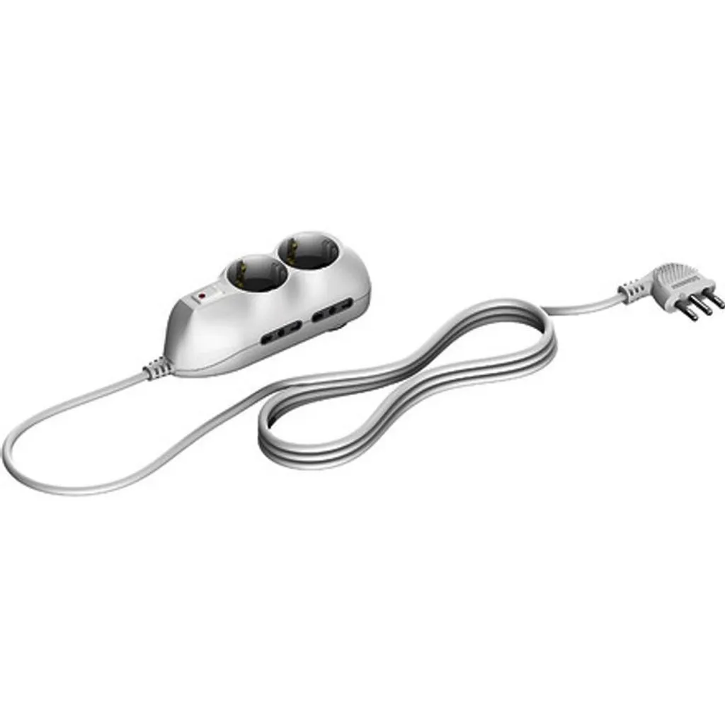 Multiprise BTicino 4+2 Prises Bipolaires 10A avec Interrupteur Blanc