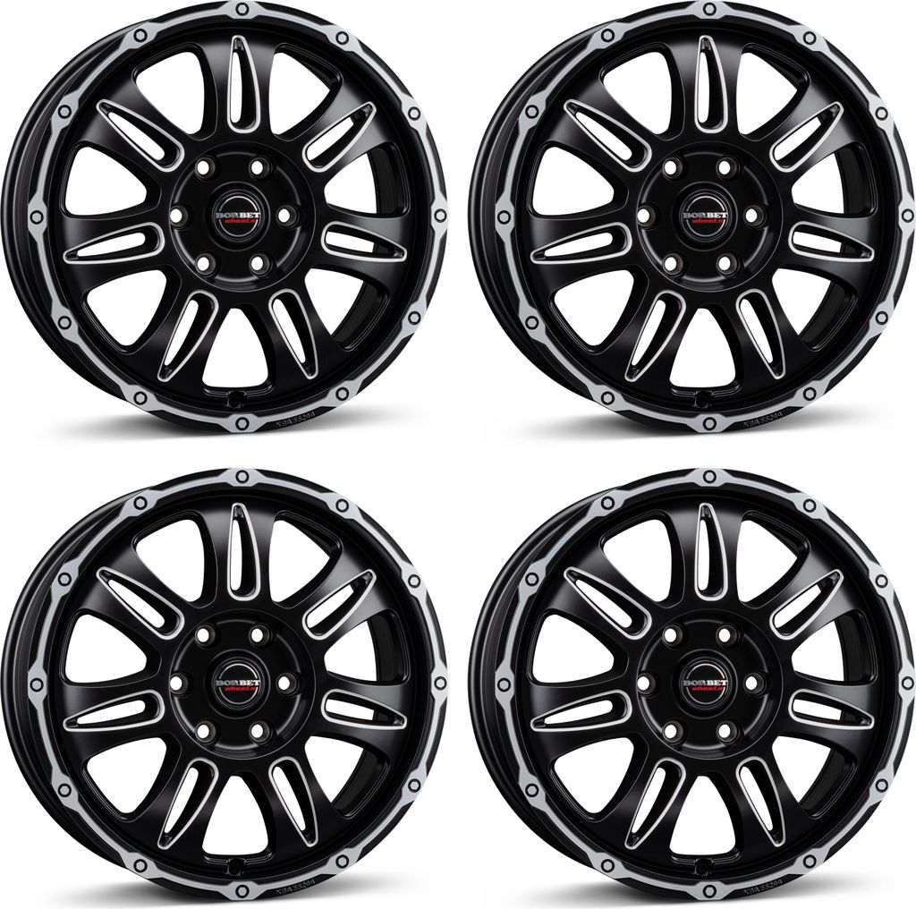 4 Borbet Felgen CW8 8.0x18 ET52 5x120 SWPM für MAN TGE 5x120 SWPM für MAN TGE Aluräder