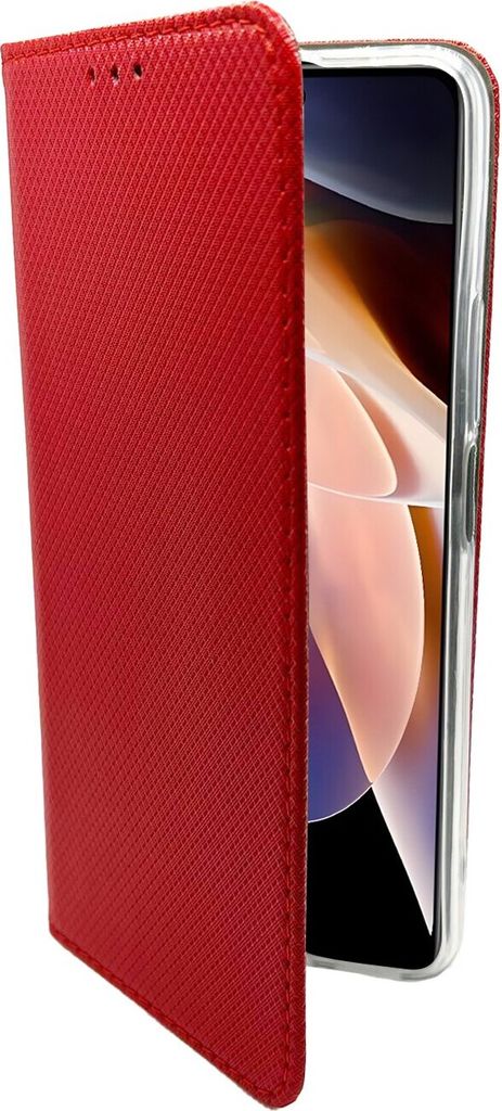Buch Tasche "Smart" kompatibel mit XIAOMI REDMI NOTE 11 PRO 5G Handy Hülle Etui Brieftasche Schutzhülle mit Standfunktion, Kartenfach Rot