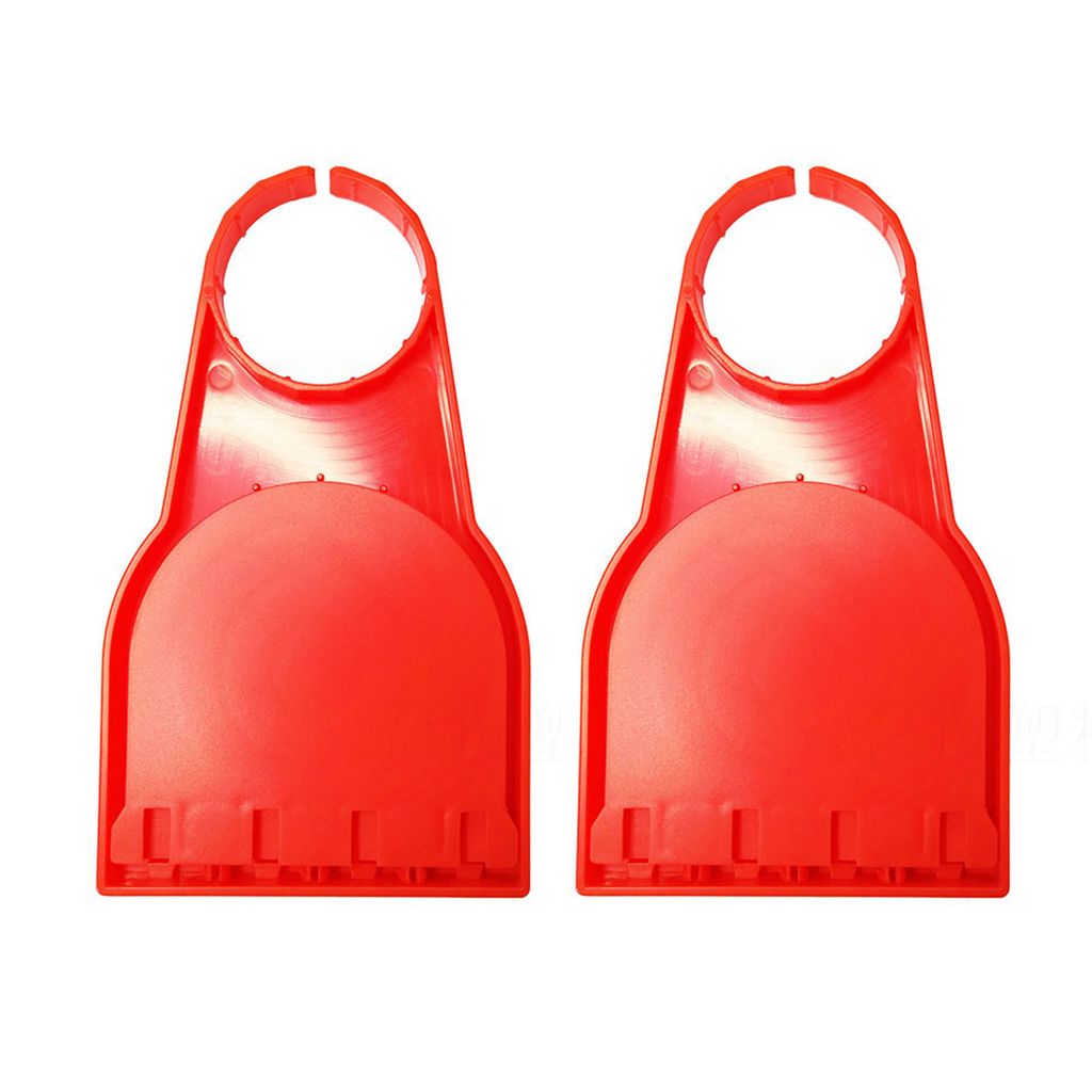 2pcs Waundry Detergent Cup Halter Tropffänger ohne Mess und Lecksoach Anti-Drop Easy Assembly Dual Purpose Home Supplies-Rot