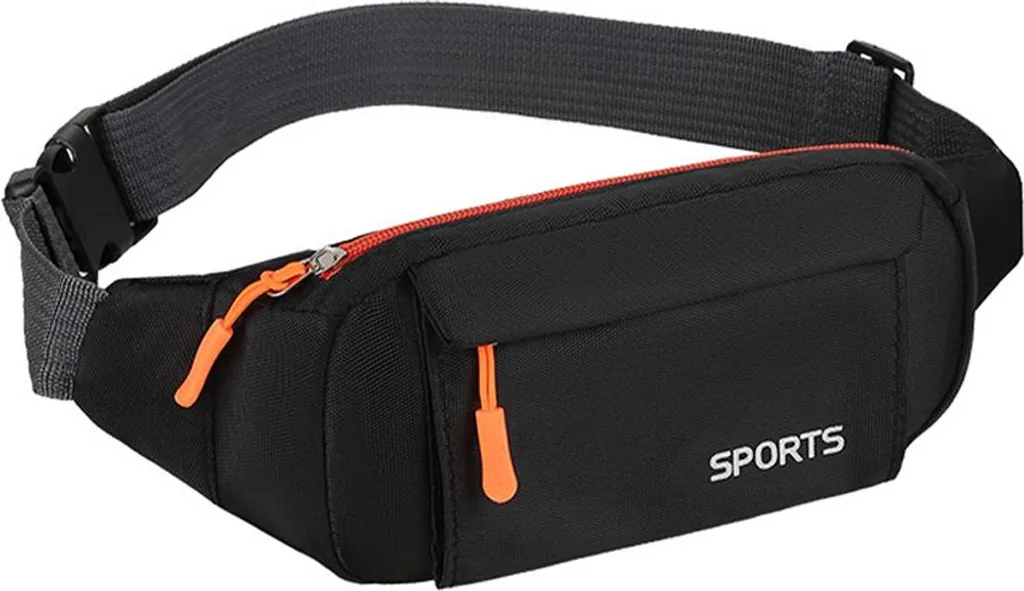 Marsupio Sportivo INF Nero Multifunzione - Ideale Fitness e Outdoor - 6