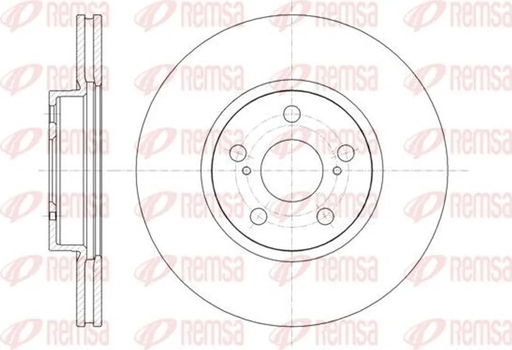 Disque de frein REMSA 61330.10 pour Urban Cruiser et Verso OE 4351212710
