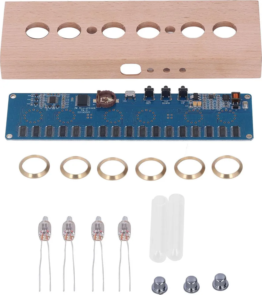 Horloge à tubes IN14 Nixie Kit DIY alimenté par USB 5V 1A Vintage