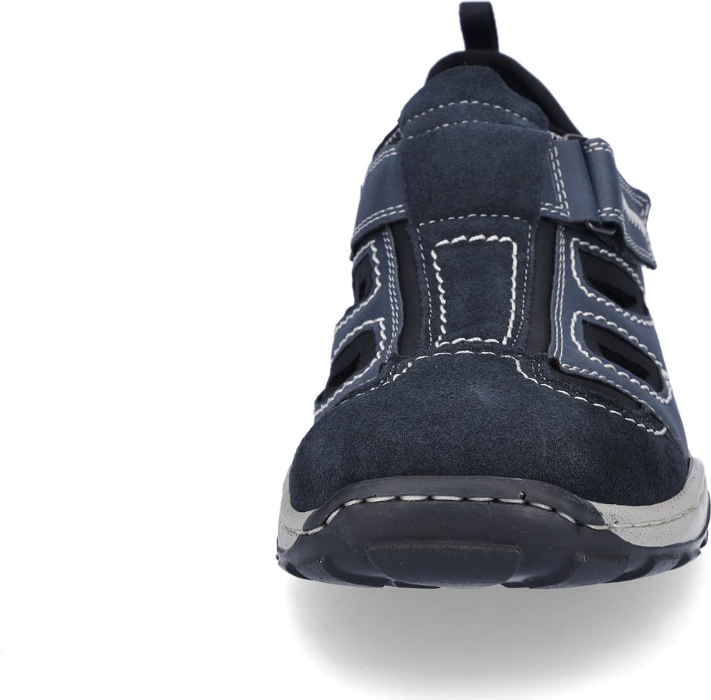 Rieker Herren Klett Halbschuh durchbrochen dunkelblau 44 Produktbild 62