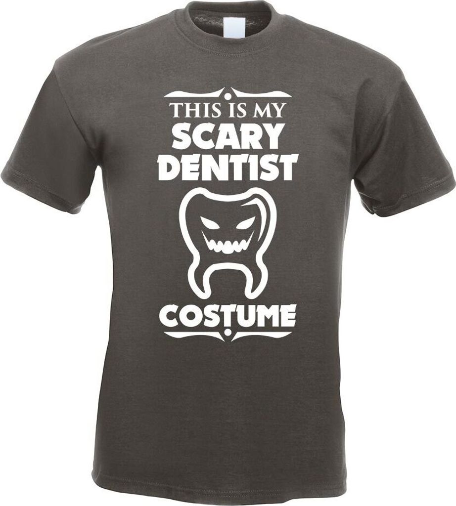 Kiwistar - T-Shirt - Graphit - My Scary Dentist Costume Motiv Bedruckt Funshirt Design Print - mit Motiv Bedruckt - Funshirt Design - Sport - Freiz...