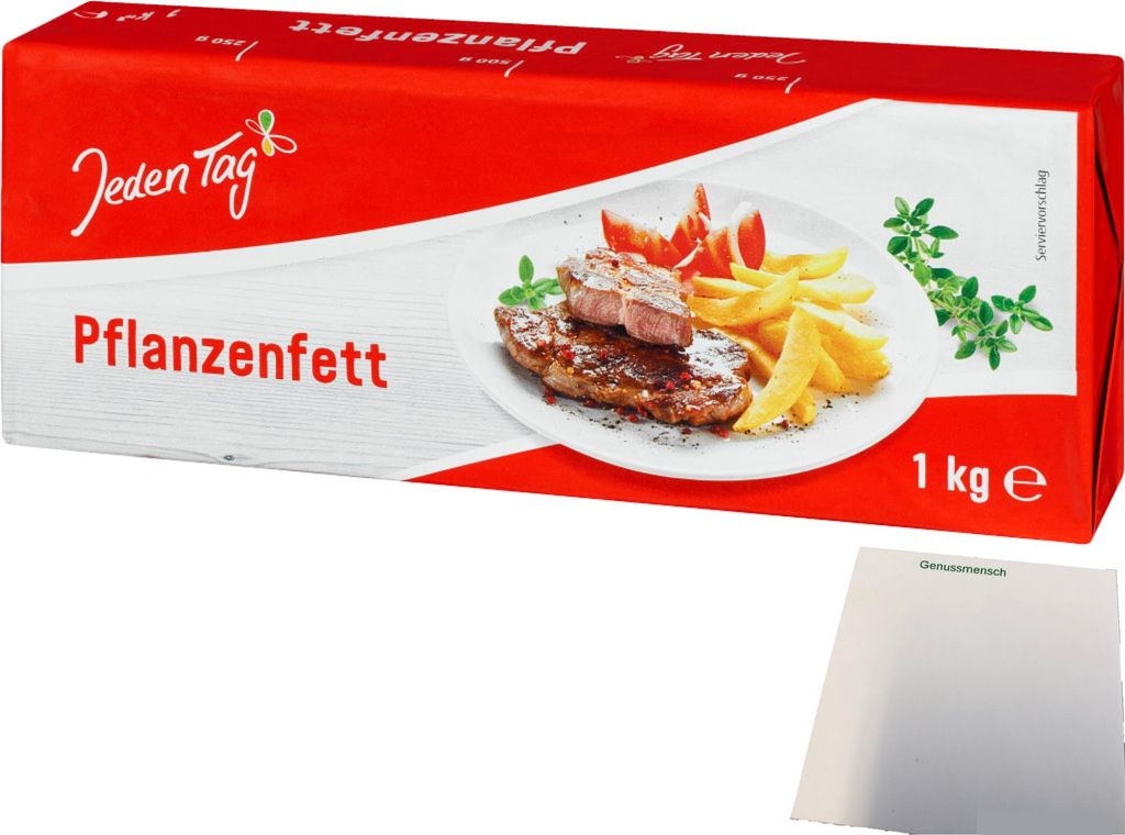 Jeden Tag Pflanzenfett (1kg Packung) + usy Block Produktbild 