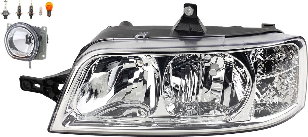 Scheinwerfer passend für Fiat Ducato 244 04/02- H7 H1 Li.+Nebel+Leuchtm. 1328426080 1337816080 0001328426080 1347692080 6208E3 4162099 Johns