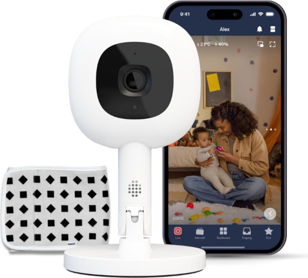 Nanit Pro Babyphone mit Kamera, Flex-Ständer & band - Baby Produktbild 
