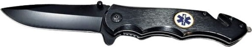 Klappbares Rettungstaschenmesser - Kandar Schwarz 21,5 cm