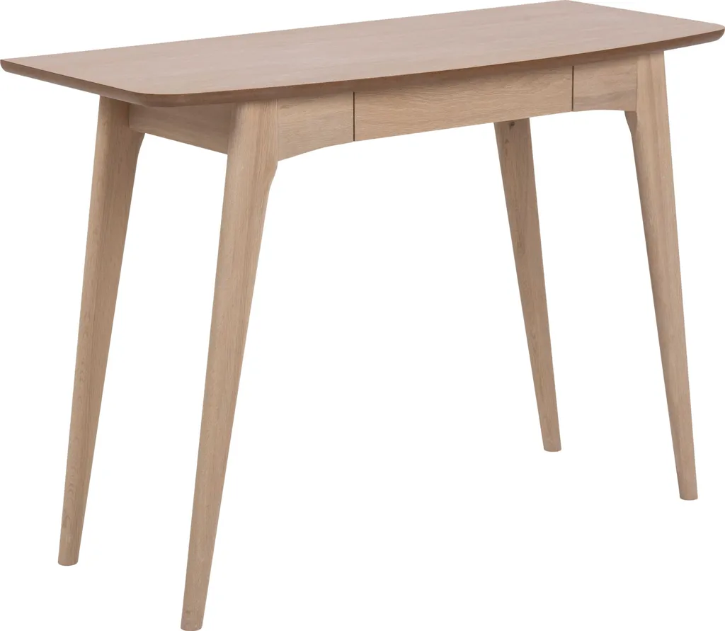 Petit bureau blanc Woodstock avec tiroir - Solution gain de place bois