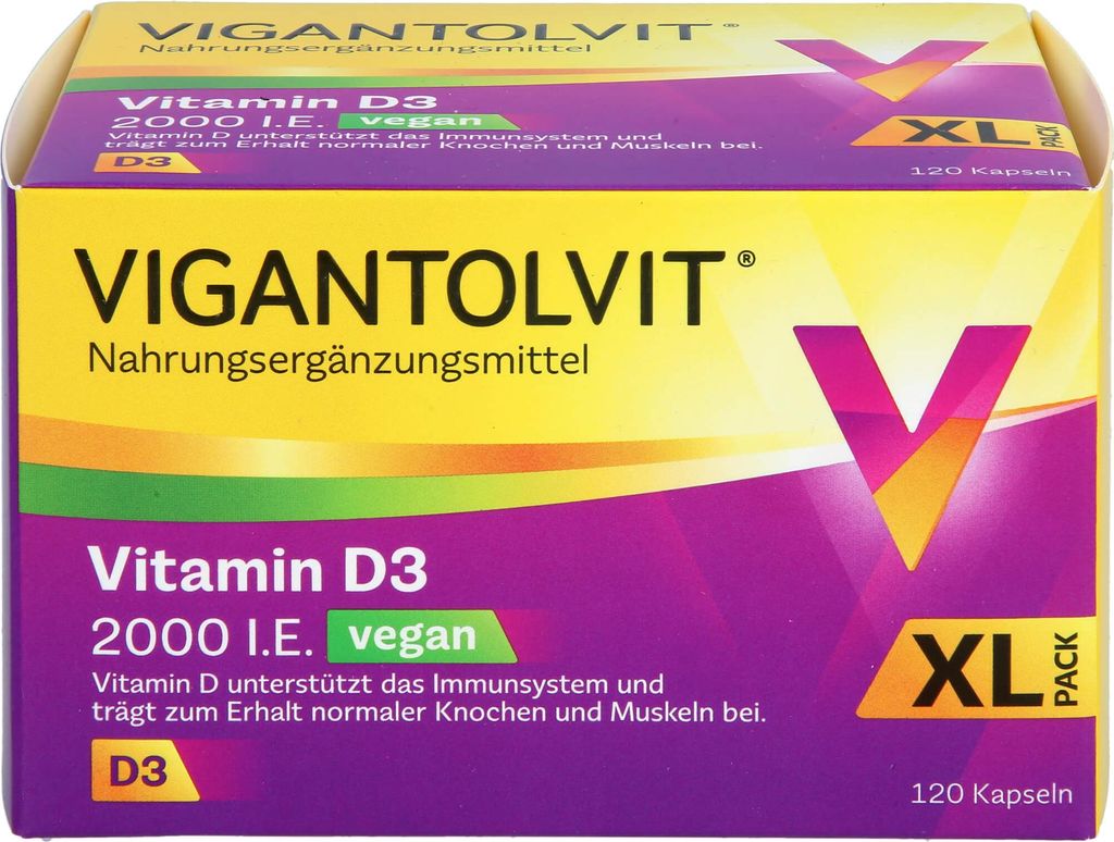Vigantolvit 2000 j.m. witaminy D3 w kapsułkach wegańskich, Zdjęcie produktu 