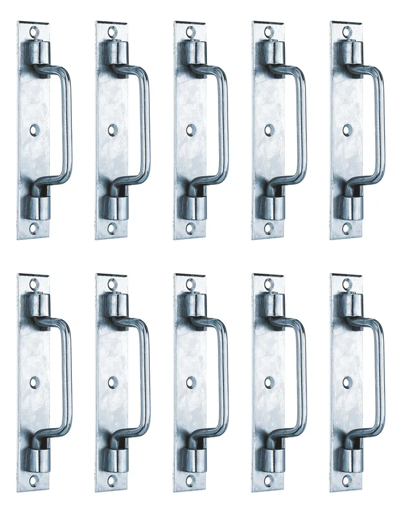 Poignée de porte pour abri et jardin Alberts, galvanisée bleue 160 mm