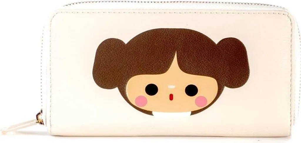 Portefeuille Star Wars Leia avec Fermeture Sécurisée contre la Perte d'Objets