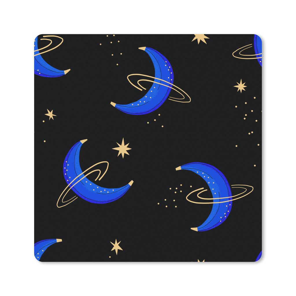 MuchoWow Mauspad Mousepad Raum - Banane - Kinderzimmer 30x30 cm - Mousepads - Maus Mat - Pad - Mausunterlage - Gaming