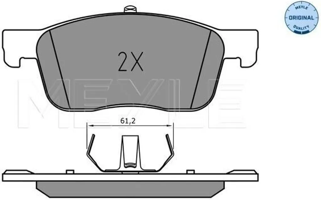 MEYLE 025 225 9417 Plaquettes de Frein Avant OE 1613260780 pour Jumpy V