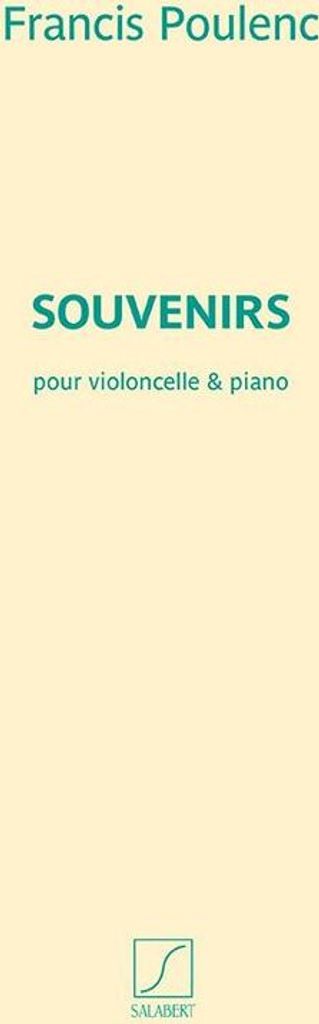 Francis Poulenc, Souvenirs Cello und Klavier Buch + Einzelstimme