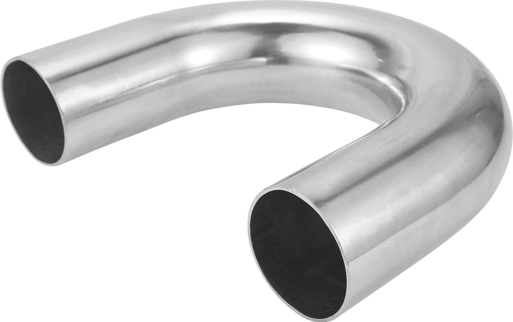 51mm/2"OD 180 Grad U-Bogen 6061 Aluminiumlegierung Rohr Ladeluftkühler Ansaugschlauchverbindung Doppel Flachkopf 150mm 5.9" 1mm 0.04"