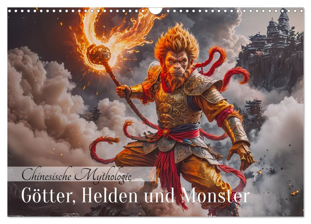 Chinesische Mythologie - Götter, Helden und Monster (Wandkalender 2027 DIN A3 quer), CALVENDO Monatskalender