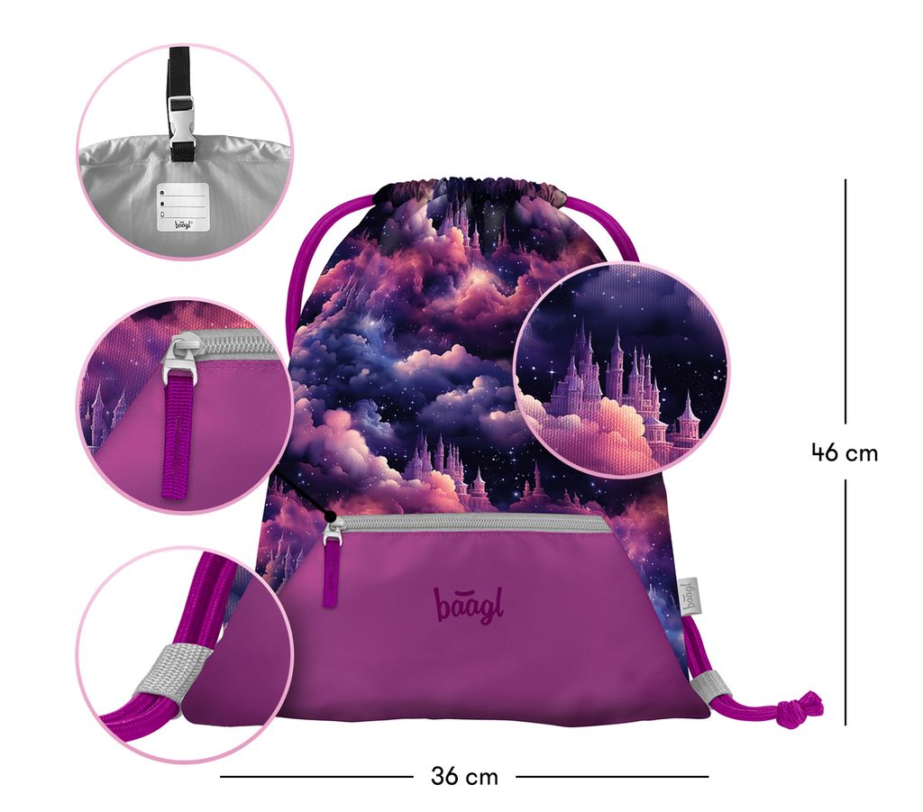 BAAGL Zippy Königliches Einhorn Schulranzen-Set 3tlg: Produktbild 16