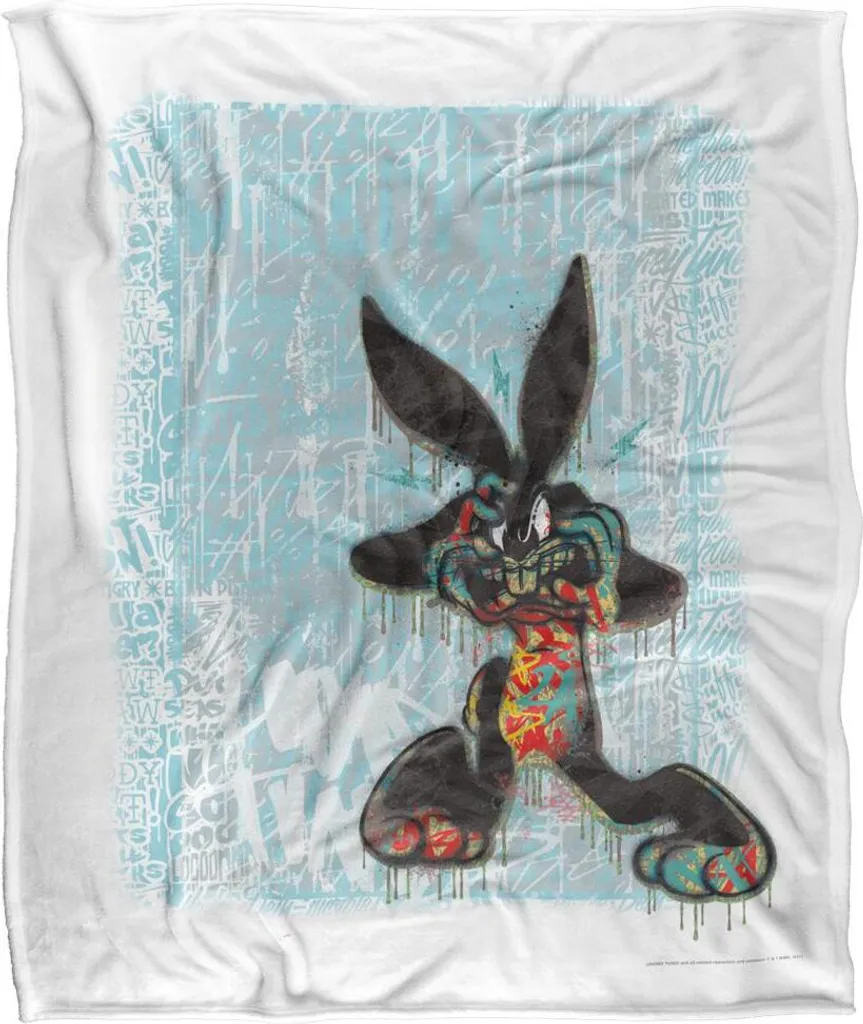 Couverture Looney Tunes Graffiti TV18737 - Plaid Polaire Doux 120x150cm