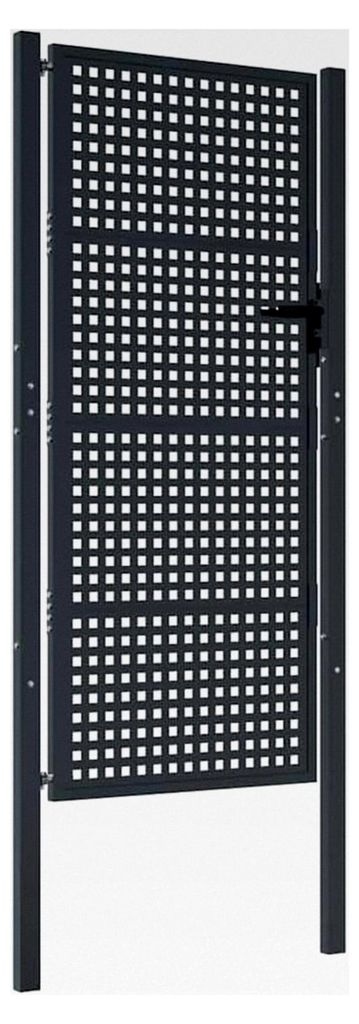 Gartentor Anthrazit 105x175 cm aus Stahl