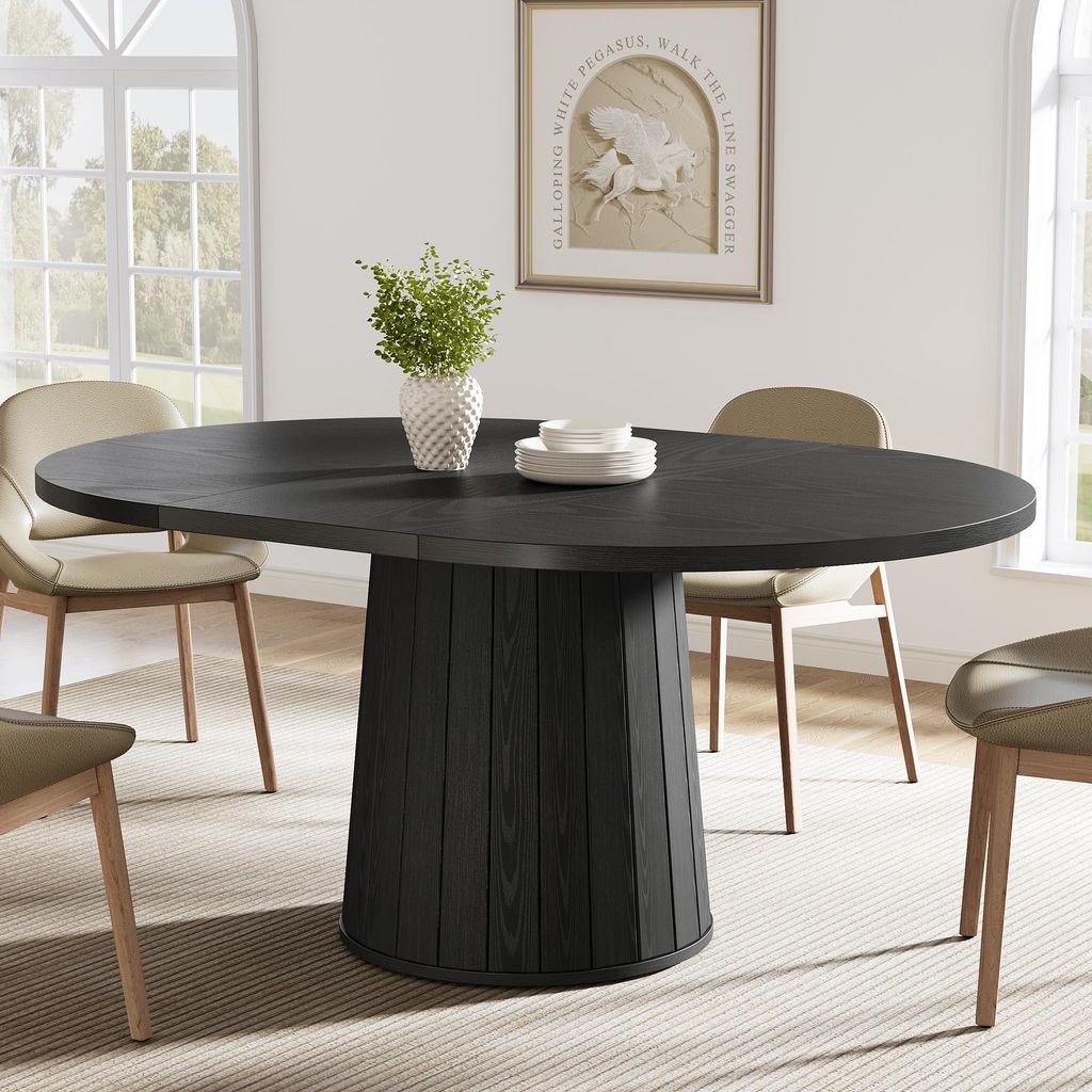 Esstisch für 4-6 Personen, 140 cm moderner ovaler Produktbild 