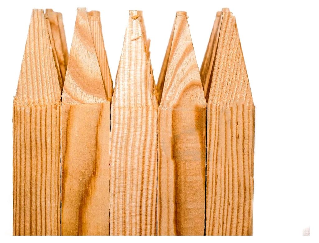 Holzpfähle 50x3x3 cm, 36 Stück, für Markierungen und Pflanzenschutz