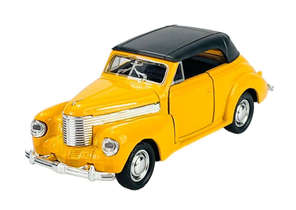 Welly Old Timer 1938 Opel Kapitan Cabriolet Gelb 1:34-1:39 Die Cast Metall Modell Neu im Kasten 43785