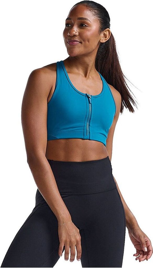 2xu Motion Sport-bh Mittlerer Halt Blau XS Frau Blau XS