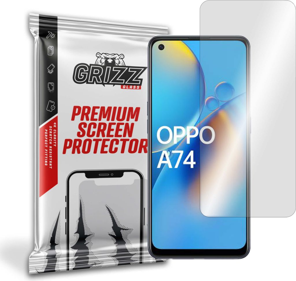 Hybriertes Glas GrizzGlass HybridGlass für Oppo A74 4G