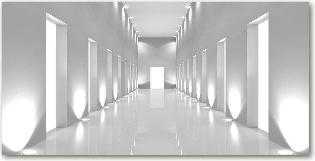 Tulup Leinwandbild - 140x70 cm - Wandkunst - Drucke auf Leinwand - Leinwanddruck - Kunst: modern & klassisch - Weiß - Flur