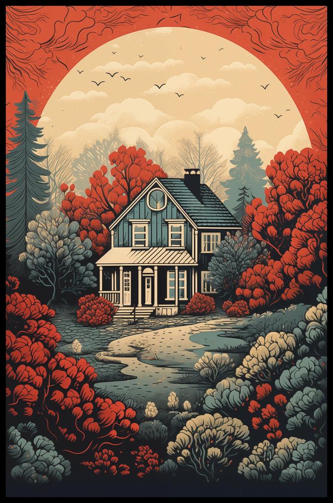 Plakat 56,6x86,4cm Rustikale Idylle