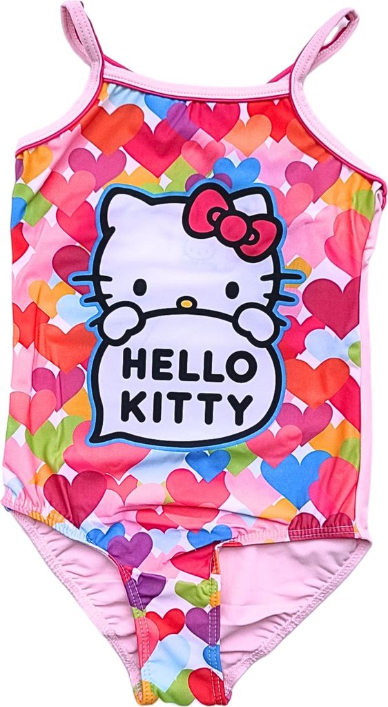 Badeanzug Hello Kitty Herzen Rosa 104 cm